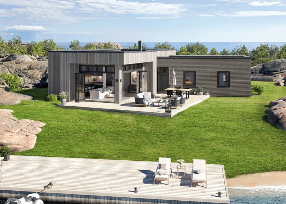 Den moderne hytta Åtte Glass