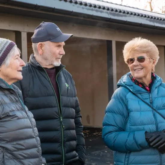 Marit og Ole Berg flytta til Breidokk i vinter. Her i lag med primus motor gjennom mange år, Bjørg Møllerplass. FOTO- ANNA HUSEBY
